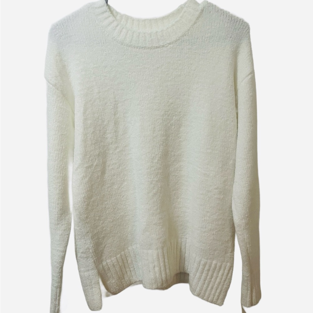Maison Jules Cozy White Cream Sweater NWT